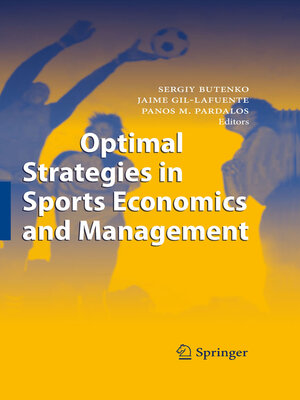 cover image of Optimal Strategies in Sports Economics and Management